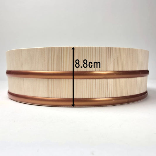 寿司桶 手巻き寿司セット 天然木 幅30×奥行30×高さ8.8cm 約4個 プラスチック鍋 日本製